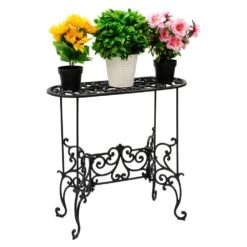 Woodside Heavy Duty Cast Iron Indoor/Outdoor XL Plant Pot Display Stand 13 Woodside Heavy Duty Cast Iron Indoor/Outdoor XL Plant Pot Display Stand -Outdoor Living Shop 01AORYRWZR2