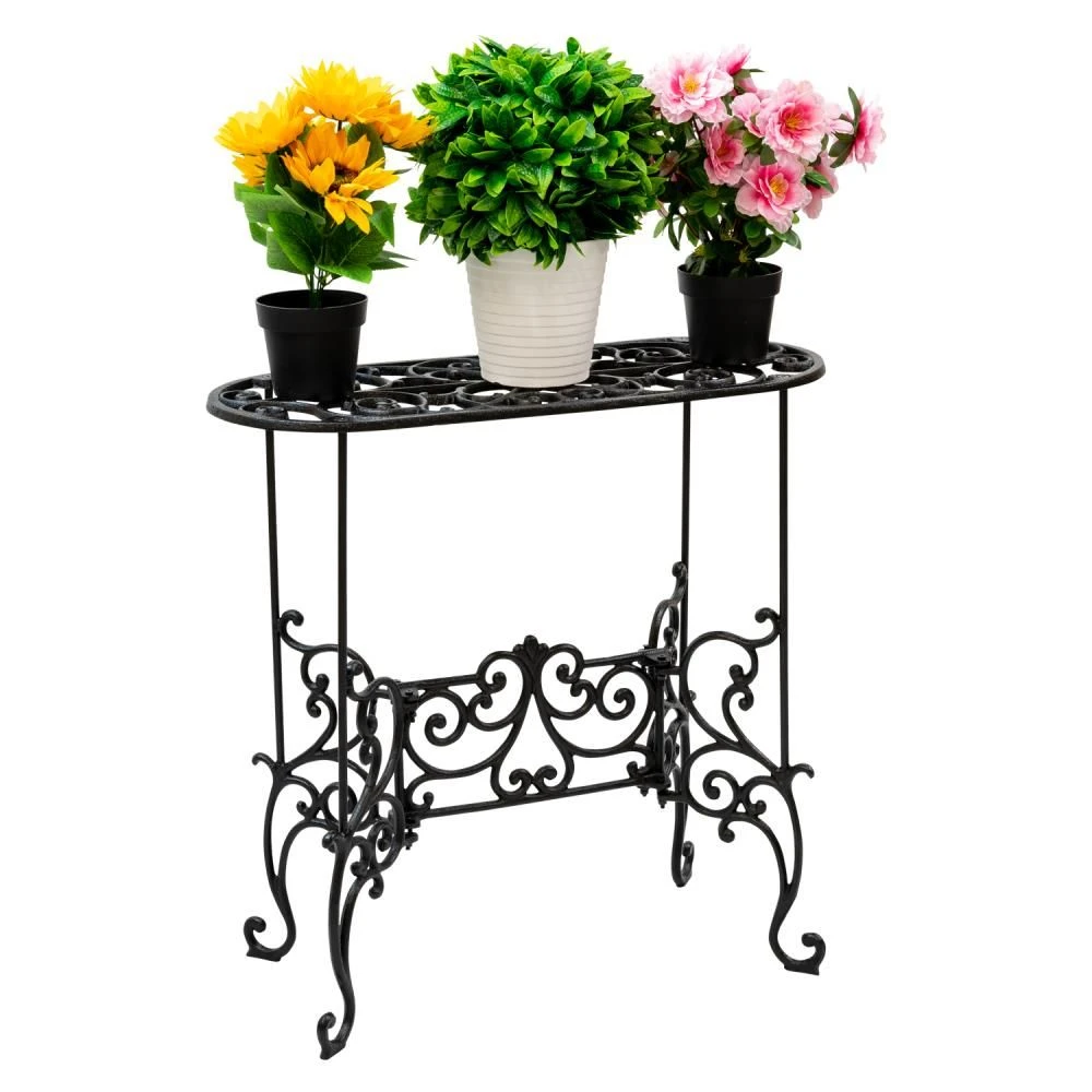 Woodside Heavy Duty Cast Iron Indoor/Outdoor XL Plant Pot Display Stand 7 Woodside Heavy Duty Cast Iron Indoor/Outdoor XL Plant Pot Display Stand - Image 5