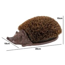 Woodside Cast Iron Hedgehog Boot Brush & Scraper -Outdoor Living Shop 0G10YYTFINS