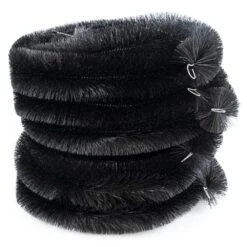 Woodside Black 20m Gutter Brush Leaf Guard Downpipe Debris Protection (pack Of 5)