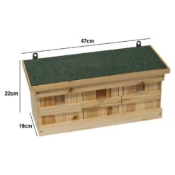 Woodside Wooden Nesting Wild Bird Box, Sparrow Colony Terrace, Removable Fronts -Outdoor Living Shop 1AJH45OIY2U