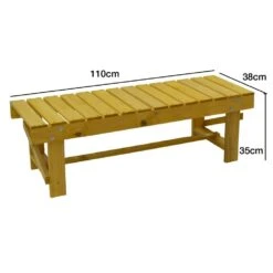 Woodside 2 Seater Garden Patio Bench, Outdoor Wooden Loveseat, Hard Pine Wood 15 Woodside 2 Seater Garden Patio Bench, Outdoor Wooden Loveseat, Hard Pine Wood -Outdoor Living Shop 1JSXOG1RFH5