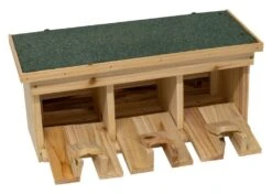 Woodside Wooden Nesting Wild Bird Box, Sparrow Colony Terrace, Removable Fronts -Outdoor Living Shop 1JYVIUTVKSI