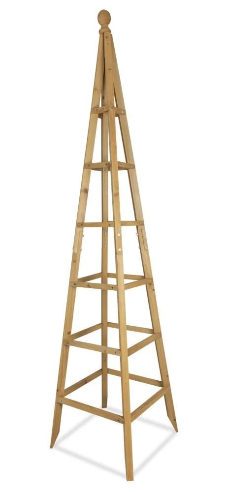 Woodside Wooden Garden Obelisk Pyramid Plant Support Trellis Climbing Frame 5 Woodside Wooden Garden Obelisk Pyramid Plant Support Trellis Climbing Frame - Image 3
