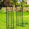 Woodside Northwold Metal Garden Arch, Traditional Decorative Archway For Paths/Entrances -Outdoor Living Shop 1QAFXTEKQSS