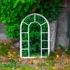 Maribelle White Metal Garden Arch Mirror Home Decoration -Outdoor Living Shop 1VU2XSDJC5B