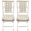 Woodside Ostend 2 X Square Folding Metal Garden Patio Dining Chairs Outdoor Furniture 1 Woodside Ostend 2 X Square Folding Metal Garden Patio Dining Chairs Outdoor Furniture -Outdoor Living Shop 23YJ2MLDYTR