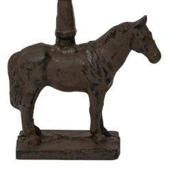 Woodside Heavy Duty Cast Iron Decorative Horse Shaped Door Stop With Handle, Doorstopper/Jammer -Outdoor Living Shop 24C0J0ELMSE