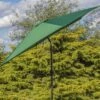 Woodside Large 2.7m Garden Parasol Umbrella With Winding Crank & Tilt Green 1 Woodside Large 2.7m Garden Parasol Umbrella With Winding Crank & Tilt Green -Outdoor Living Shop 2J0IAHHEHPL