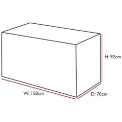 Woodside Square Bistro Set Cover BLACK -Outdoor Living Shop 2LLX2W0NUIM