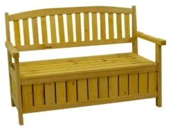 Woodside Hunsett 2 Seater Garden Patio Bench, Outdoor Wooden Loveseat With Storage 15 Woodside Hunsett 2 Seater Garden Patio Bench, Outdoor Wooden Loveseat With Storage -Outdoor Living Shop 2YWTGFVL4GB
