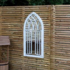 Woodside Truro XL Decorative Arched Outdoor Garden Mirror, W: 64cm X H: 117.5cm 18 Woodside Truro XL Decorative Arched Outdoor Garden Mirror, W: 64cm X H: 117.5cm -Outdoor Living Shop 34HNRJ3HPYB