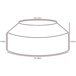 Woodside Green Waterproof Outdoor 8 Seater Round Picnic Table Cover 6 Woodside Green Waterproof Outdoor 8 Seater Round Picnic Table Cover -Outdoor Living Shop 3AHWKJM5QSW