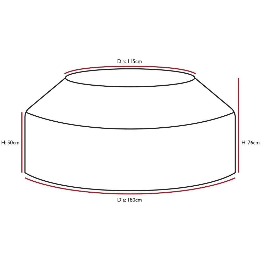 Woodside Green Waterproof Outdoor 8 Seater Round Picnic Table Cover 4 Woodside Green Waterproof Outdoor 8 Seater Round Picnic Table Cover - Image 2