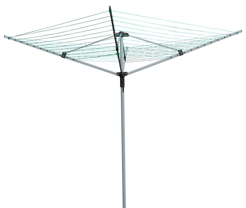 Woodside 4 Arm 50m Folding Rotary Laundry Airer Outdoor Clothes Washing Line 5 Woodside 4 Arm 50m Folding Rotary Laundry Airer Outdoor Clothes Washing Line - Image 3