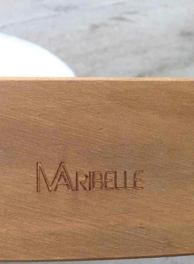 Maribelle 6 Seater Round Wooden Garden/Pub Bench - NATURAL 5 Maribelle 6 Seater Round Wooden Garden/Pub Bench - NATURAL - Image 3