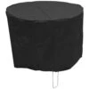 Oxbridge Black Small Round Waterproof Outdoor Garden Patio Set Furniture Cover -Outdoor Living Shop 3OLFD4P4KSO