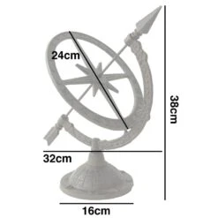 Woodside Decorative Cast Iron Traditional Antique Garden Table Sundial -Outdoor Living Shop 413HJ2ANBST