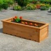 Woodside Reedham Stained Wooden Garden Trough Planter/Flower Trough Box, 95 Litres 1 Woodside Reedham Stained Wooden Garden Trough Planter/Flower Trough Box, 95 Litres -Outdoor Living Shop 4HWEOWEADZI