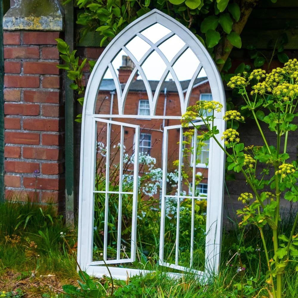 Woodside Truro XL Decorative Arched Outdoor Garden Mirror, W: 64cm X H: 117.5cm 4 Woodside Truro XL Decorative Arched Outdoor Garden Mirror, W: 64cm X H: 117.5cm - Image 2