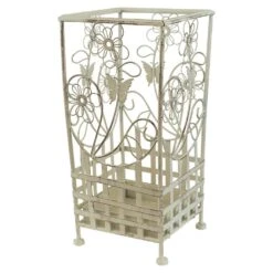 Maribelle White Traditional Floral Design Umbrella And Walking Stick Stand 9 Maribelle White Traditional Floral Design Umbrella And Walking Stick Stand -Outdoor Living Shop 5HH4GOXS2VC