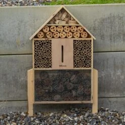 Woodside Standing Wooden Insect Hotel With Ground Stakes, Outdoor Bug/Bee House -Outdoor Living Shop 5KRMSHE4BOY