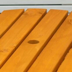 Maribelle 6 Seater Round Wooden Garden/Pub Bench - STAINED -Outdoor Living Shop 5ML0M2JIWVN