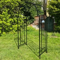Woodside Northwold Metal Garden Arch, Traditional Decorative Archway For Paths/Entrances -Outdoor Living Shop ACOTN51AM4S