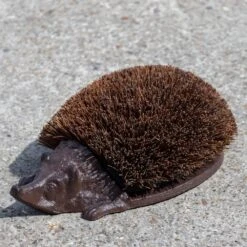 Woodside Cast Iron Hedgehog Boot Brush & Scraper -Outdoor Living Shop AGKEGGB4ZIM