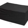 Woodside Heavy Duty Waterproof Garden Rattan Cube Set Cover BLACK 115x175x74cm -Outdoor Living Shop AWVLTRSSJGH