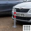 Hausen Folding Car Parking Barrier Post Vehicle Driveway Garage Security Bollard 1 Hausen Folding Car Parking Barrier Post Vehicle Driveway Garage Security Bollard -Outdoor Living Shop AYTGATYXEX4