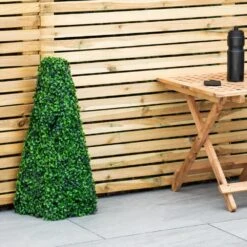 Woodside Topiary Obelisk Leaf Effect, Green 2ft Indoor Outdoor Decor (pack Of 2) -Outdoor Living Shop BIEA5YI440X