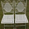 2 X Maribelle Folding Square Outdoor Garden Patio Chair White Floral Furniture 2 2 X Maribelle Folding Square Outdoor Garden Patio Chair White Floral Furniture -Outdoor Living Shop BRYZJGDS1QJ