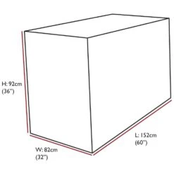 Oxbridge Sand Bistro Waterproof Outdoor Garden Patio Set Furniture Cover -Outdoor Living Shop BSBS2G5ZXQV