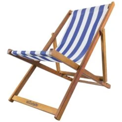 Woodside Traditional Folding Beach/Garden Wooden Deck Chair Seaside Lounger Dark Blue & White X 2 8 Woodside Traditional Folding Beach/Garden Wooden Deck Chair Seaside Lounger Dark Blue & White X 2 -Outdoor Living Shop CIWQ1OQSPRL