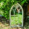 Woodside Holtby XL Decorative Arched Outdoor Garden Mirror -Outdoor Living Shop CJUMRRJJPNX
