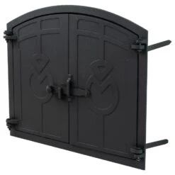 Woodside Cast Iron Outdoor Pizza/Fire Wood Oven Door, 48cm X 38cm Door -Outdoor Living Shop CQUAHA52I53
