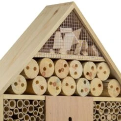 Woodside Standing Wooden Insect Hotel With Ground Stakes, Outdoor Bug/Bee House -Outdoor Living Shop CTMUEDKNOMU