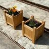 Woodside Aldeby Wooden Garden Planter/Flower Pot Container Box, Pack Of 2 -Outdoor Living Shop CWYVOHITTGN