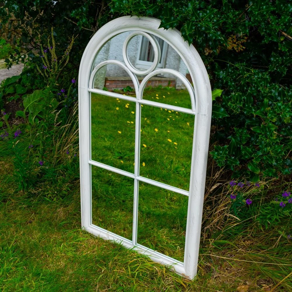 Woodside Oxshott XL Decorative Arched Outdoor Garden Mirror, W: 60cm X H: 100cm 5 Woodside Oxshott XL Decorative Arched Outdoor Garden Mirror, W: 60cm X H: 100cm - Image 3