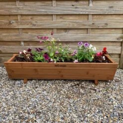 Woodside Sutton Wooden Garden Planter Plant/Flower Trough Container Box 11 Woodside Sutton Wooden Garden Planter Plant/Flower Trough Container Box -Outdoor Living Shop DX23CRTBTD4