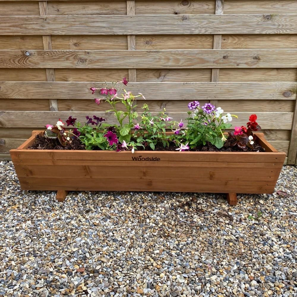 Woodside Sutton Wooden Garden Planter Plant/Flower Trough Container Box 7 Woodside Sutton Wooden Garden Planter Plant/Flower Trough Container Box - Image 5