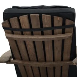 Woodside Luxury Outdoor Padded Seat & Back Cushion For Garden Adirondack Chair - BLACK 8 Woodside Luxury Outdoor Padded Seat & Back Cushion For Garden Adirondack Chair - BLACK -Outdoor Living Shop DZEMOWNBPBM