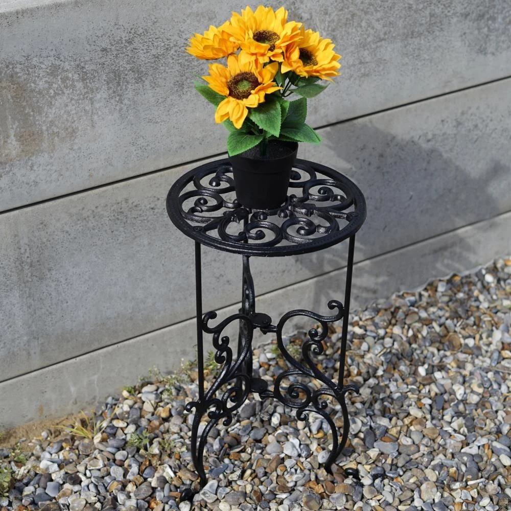 Woodside Heavy Duty Cast Iron Indoor/Outdoor Home/Garden Plant Pot Display Stand 3 Woodside Heavy Duty Cast Iron Indoor/Outdoor Home/Garden Plant Pot Display Stand