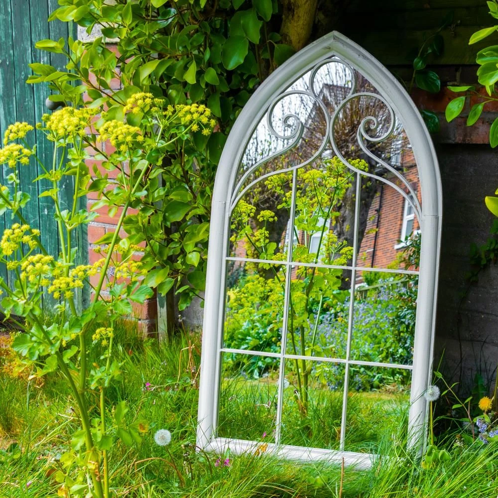 Woodside Selby XL Decorative Arched Outdoor Garden Mirror, W: 60.5cm X H: 111cm 5 Woodside Selby XL Decorative Arched Outdoor Garden Mirror, W: 60.5cm X H: 111cm - Image 3