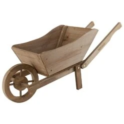Woodside Wooden Ornamental Garden Plant/Flower Wheel Barrow Planter -Outdoor Living Shop EX0OHAQAQ5U