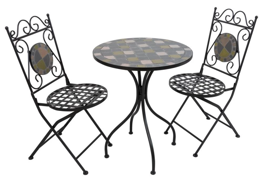 Woodside Mosaic Table & Chair Set 3 Woodside Mosaic Table & Chair Set