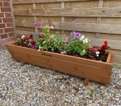 Woodside Sutton Wooden Garden Planter Plant/Flower Trough Container Box 8 Woodside Sutton Wooden Garden Planter Plant/Flower Trough Container Box -Outdoor Living Shop F4RLJ1UMQZW