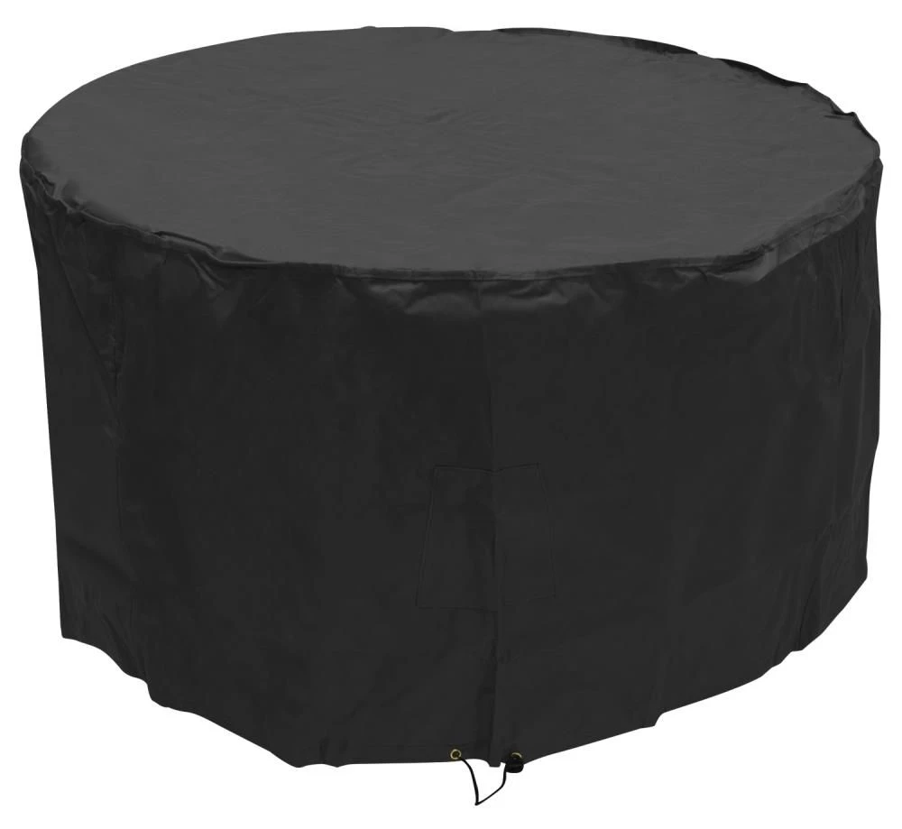 Woodside 4-6 Seater Round Table Cover BLACK 3 Woodside 4-6 Seater Round Table Cover BLACK