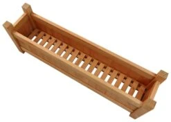 Woodside Aldeby Wooden Garden Trough Planter/Flower Container Box, Pack Of 2 -Outdoor Living Shop FEPHDFHAQMO